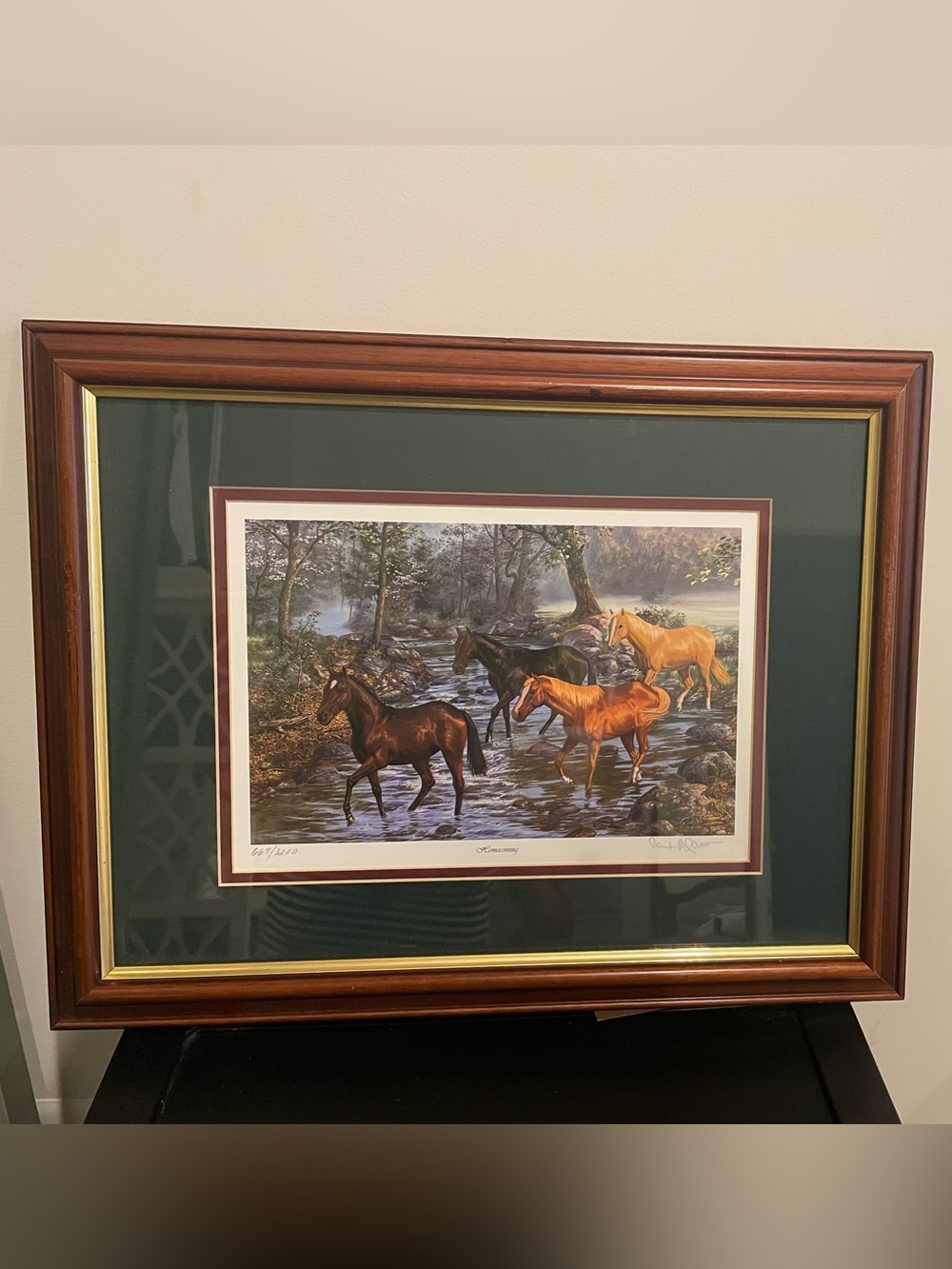 Randy McGoven Wood-Framed Horse Print Wall Art limited edition